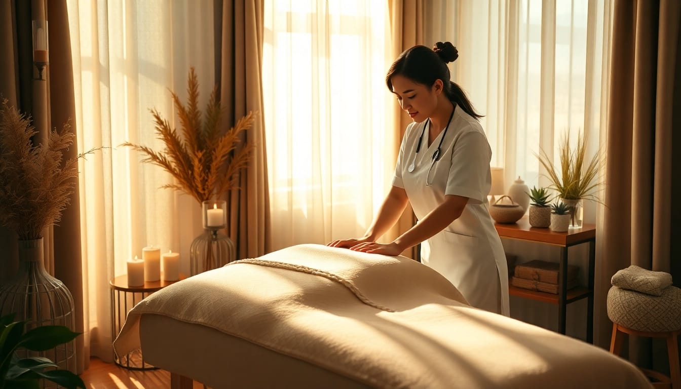 Experience ultimate relaxation with professional 동탄출장마사지 in a serene massage environment.