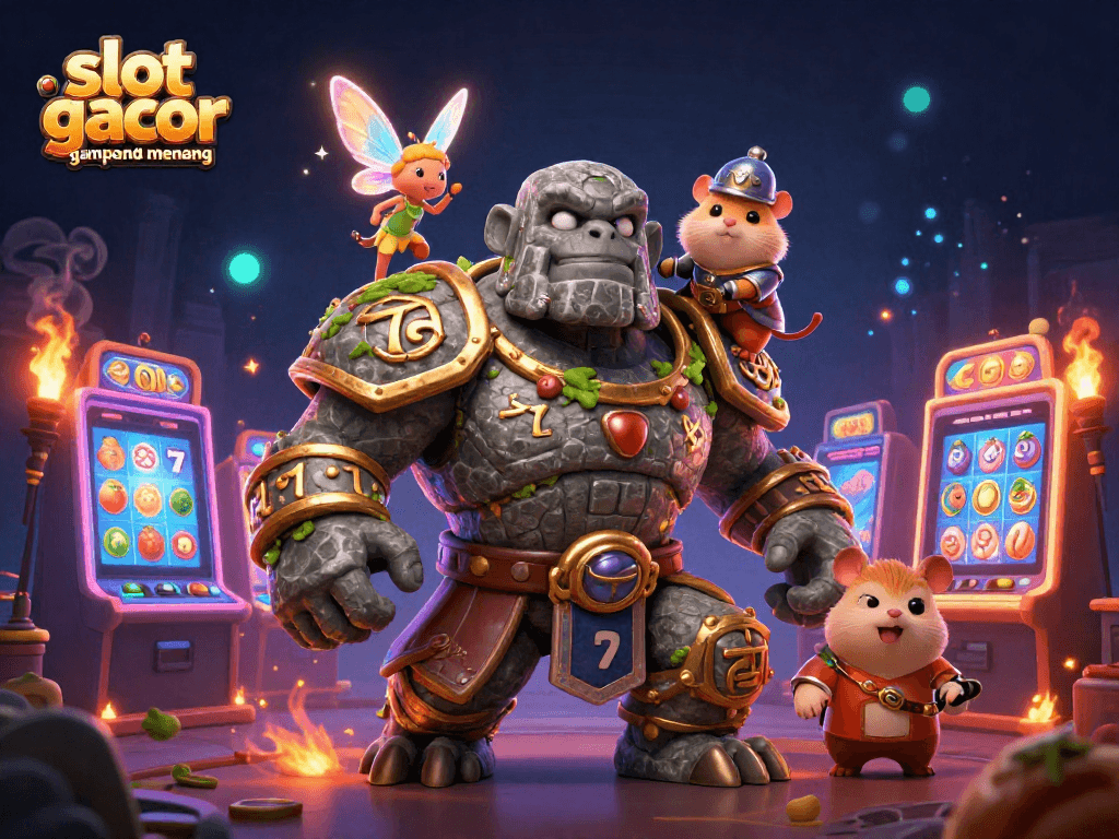 Experience thrilling play at slot gacor gampang menang with a vibrant casino scene full of magic and excitement.