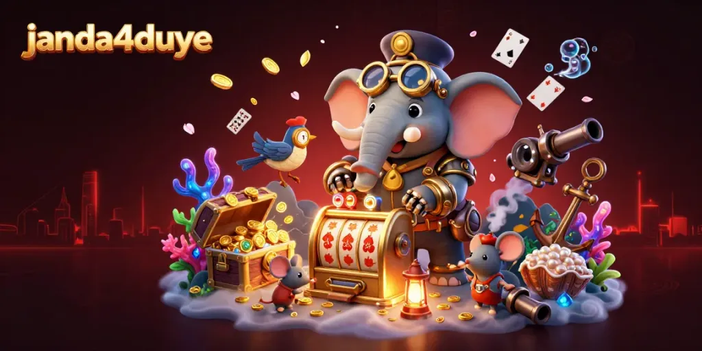 Mainkan kasino virtual dengan janda4duye di antara harta karun bawah laut dan permainan slot berwarna.