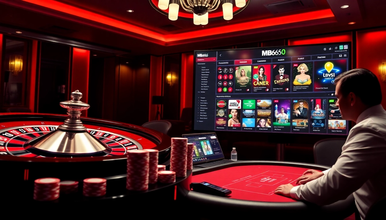 Experience the thrill of online gambling at https://mb66-t.com/ with vibrant casino visuals and action.