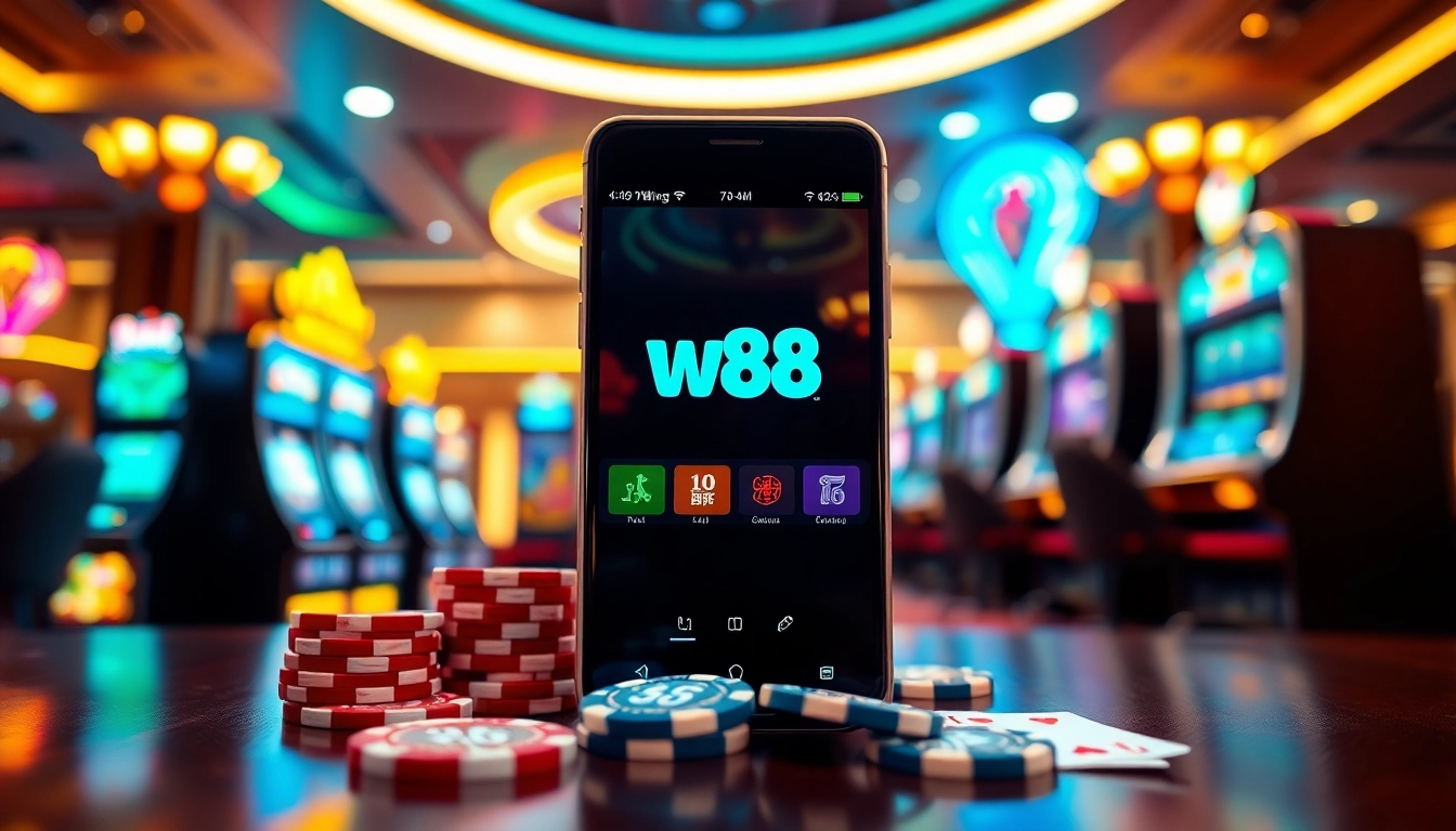 สัมผัสกับความตื่นเต้นของ w88 มือถือ ในคาสิโนมือถือที่มีเครื่องสล็อตหลากสีสัน