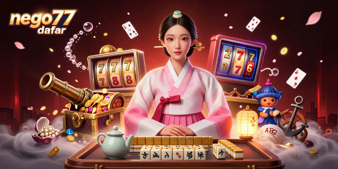 Engage with exciting gameplay at nego77 daftar, featuring stunning visuals of slot games and vibrant characters.