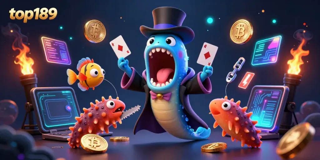 Engage in thrilling gameplay with top189, featuring dynamic characters in a magical casino setting.
