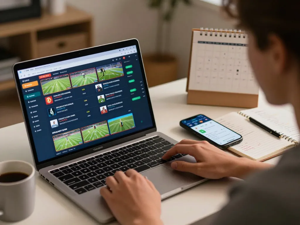 Pengguna Bintangmpo melakukan taruhan langsung pada acara olahraga selama sesi taruhan online.