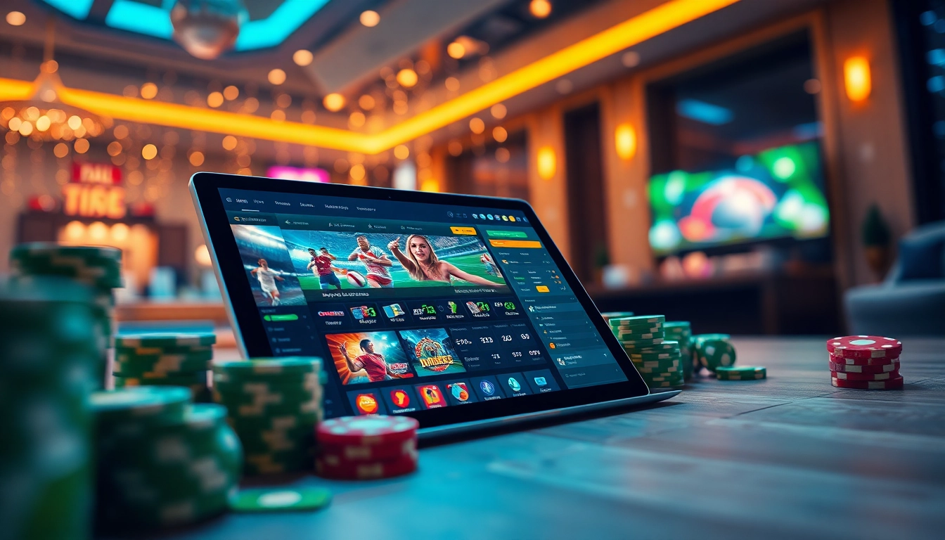 UU88 com online gaming experience with casino chips and sports imagery