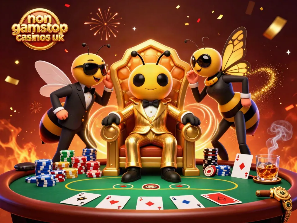 Experience excitement at non gamstop casinos uk with an engaging bumblebee mob boss scene.