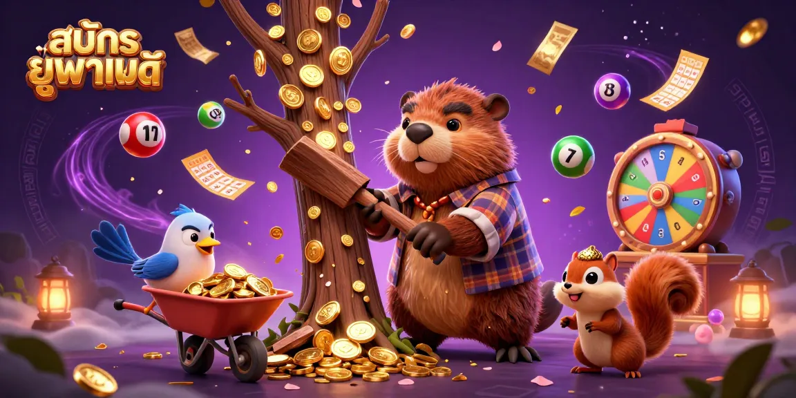 Experience exciting features and winning strategies with สมัครยูฟ่าเบท at a vibrant casino illustration.