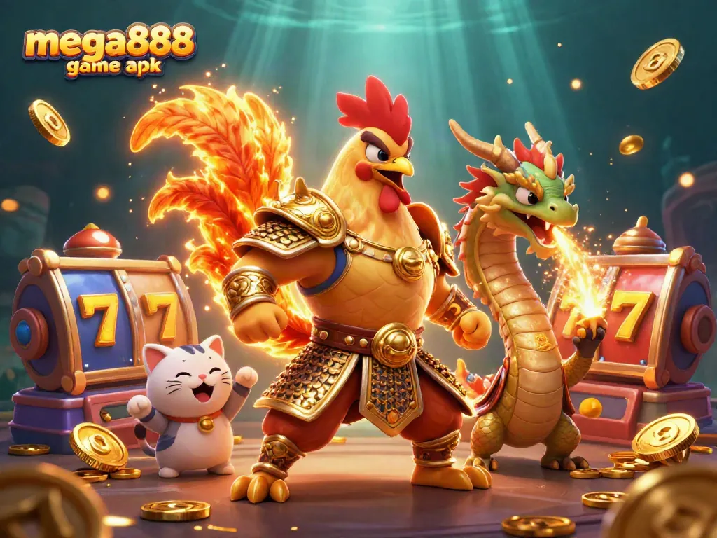 Engage in the mega888 game apk with thrilling characters and vibrant casino elements.