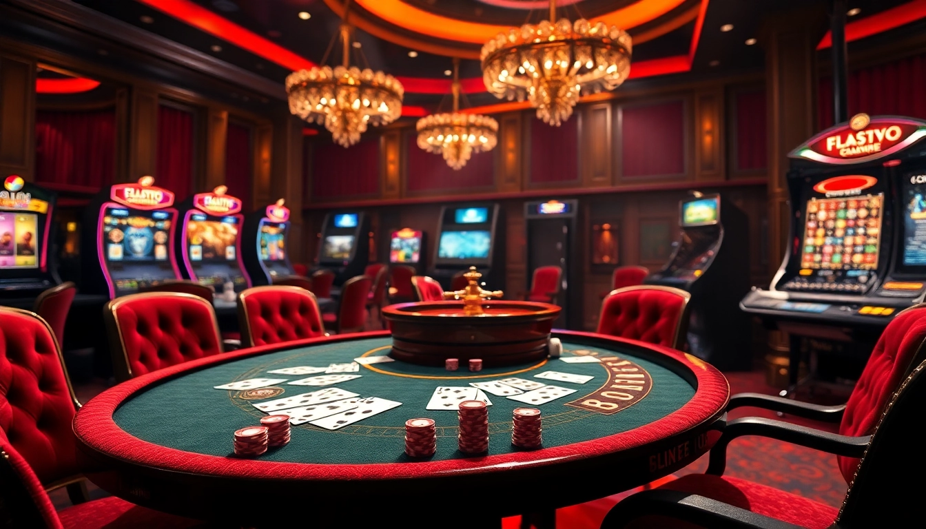 Engaging players at the luxurious online casino https://33win5.it.com/ with vibrant tables and poker chips.