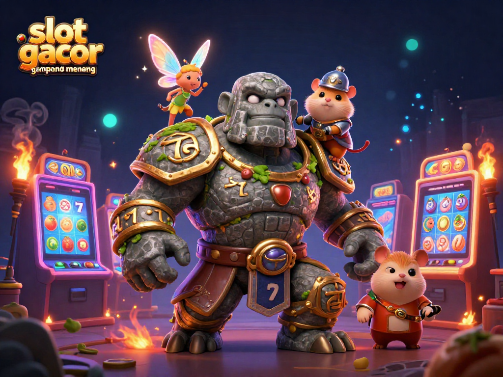 Experience thrilling play at slot gacor gampang menang with a vibrant casino scene full of magic and excitement.