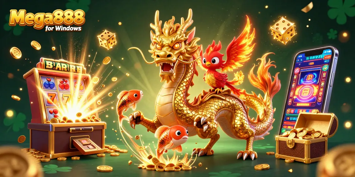 Experience thrilling gameplay with Mega888 for Windows in a vibrant casino atmosphere.