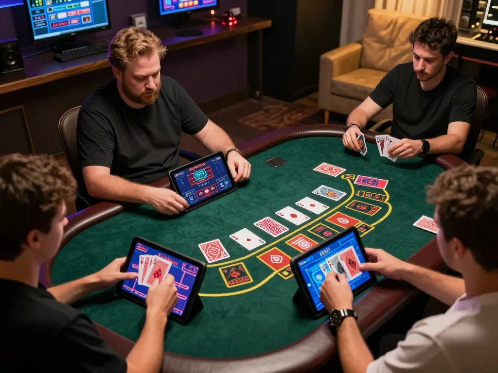 Engaging online blackjack gameplay at five88 with players focused on their strategies and bets.