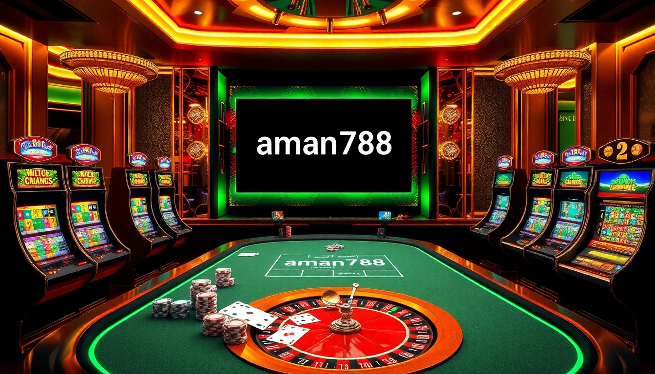 Rasakan daya tarik aman788 dengan mesin slot yang berwarna-warni dan elemen kasino yang mendebarkan.