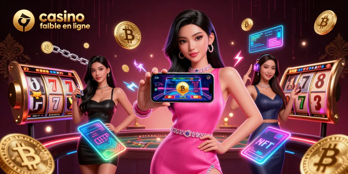 Interagissez avec le casino fiable en ligne à travers une scène dynamique mettant en vedette une femme confiante jouant à des jeux avec croupiers en direct.