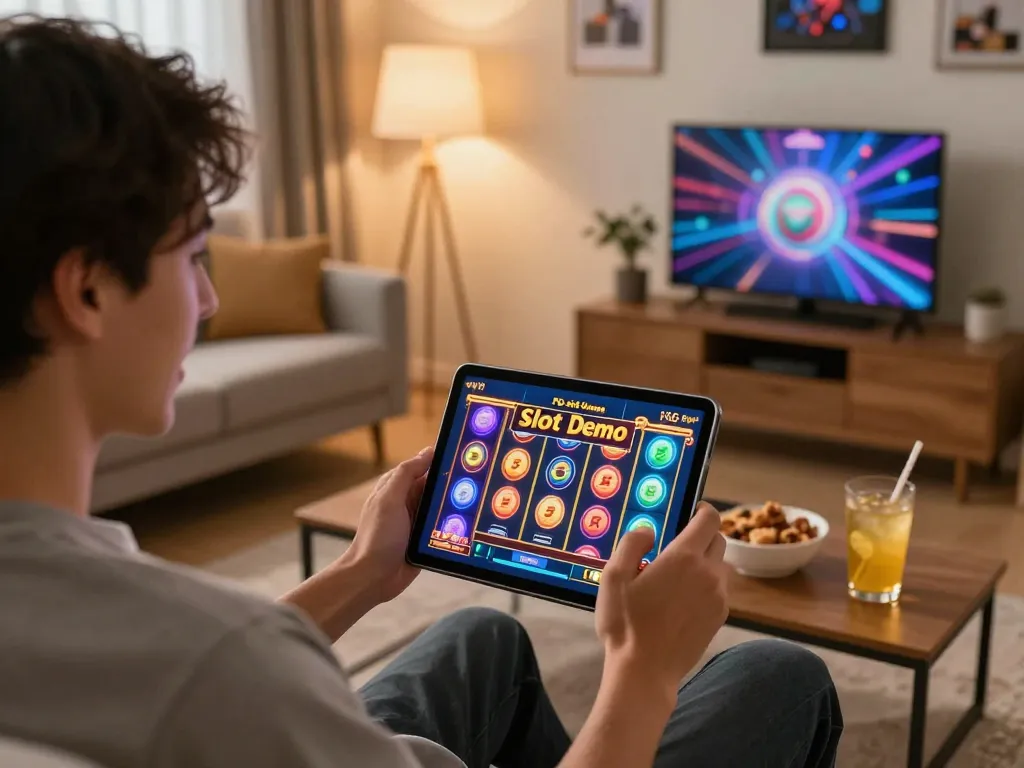 Mainkan Slot Demo PG Soft Mirip Asli di tablet dalam suasana nyaman selama pengalaman permainan yang mendebarkan