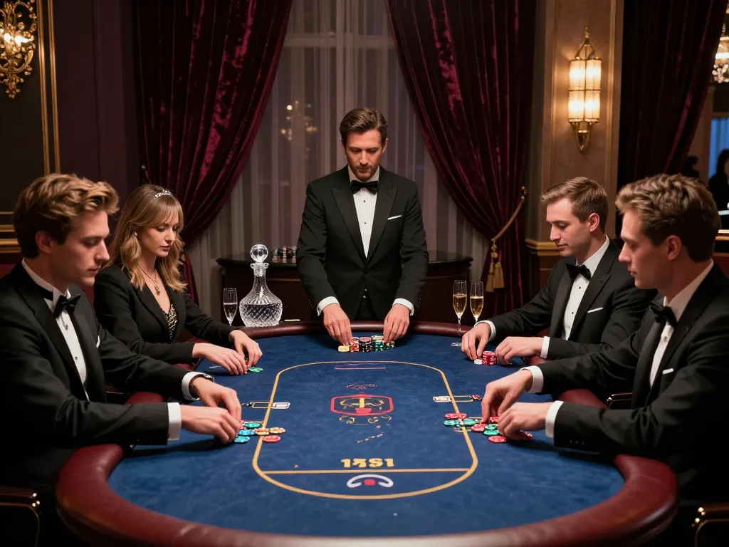 Experience the excitement in a luxurious VIP area as players engage in high-stakes poker at 789win.