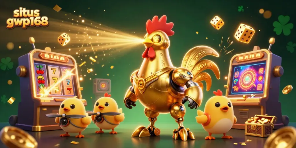 Bergabunglah dalam pengalaman bermain situs gwp168 dengan roket robot emas dan mesin slot yang meledak!