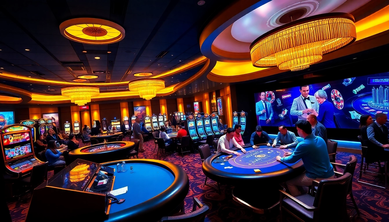 Engage in thrilling gambling experiences with Bem88's luxurious casino environment featuring diverse games.