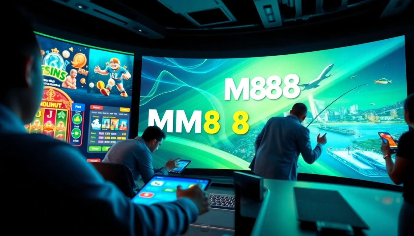 Engaging MM88 com online gaming interface showcasing casino games, sports betting, and vibrant user experience.