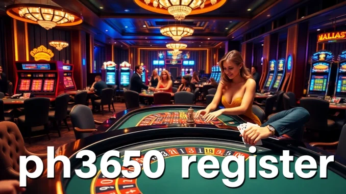 Experience the thrill of gaming with ph365 register at a vibrant casino table.