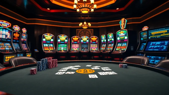 Engage in a thrilling poker game featuring the hidden wiki link among vibrant casino elements.
