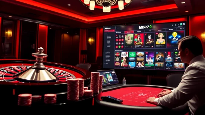 Experience the thrill of online gambling at https://mb66-t.com/ with vibrant casino visuals and action.